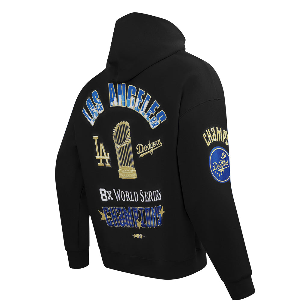 Pro Standard Los Angeles Dodgers 8 Time 2024 World Series Champions Black Pullover Hoody