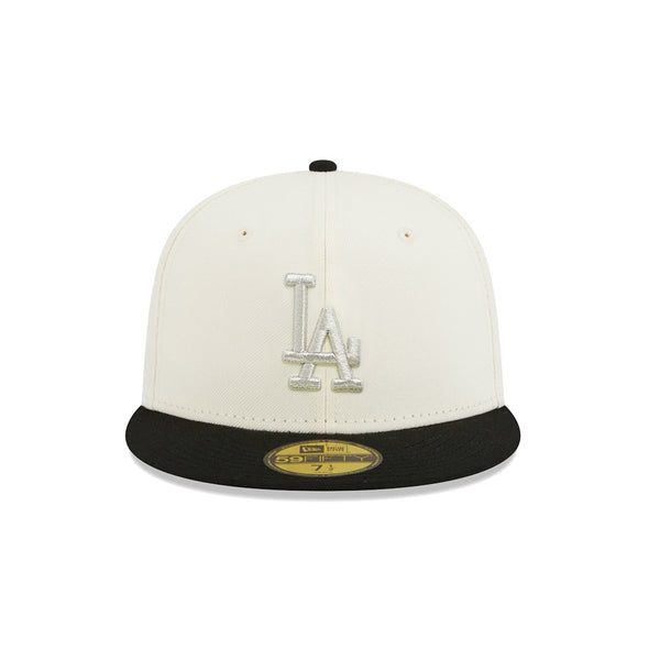 Los Angeles Dodgers Chrome Black 2 Tone 60th Anniversary SP 59Fifty Fitted