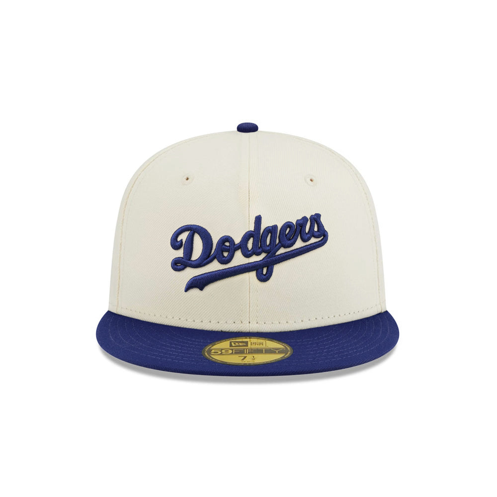 Los Angeles Dodgers Wordmark Chrome Royal 2 Tone Bicentennial SP 59Fifty Fitted