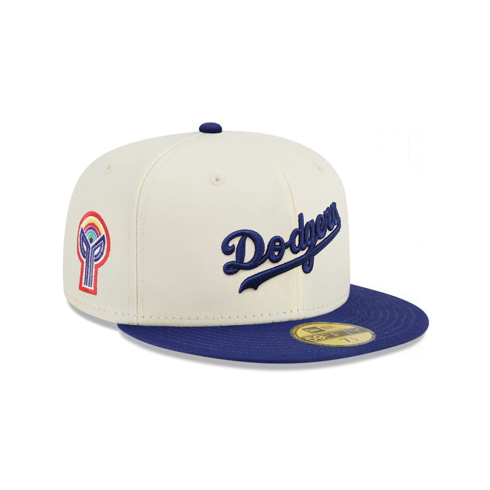 Los Angeles Dodgers Wordmark Chrome Royal 2 Tone Bicentennial SP 59Fifty Fitted