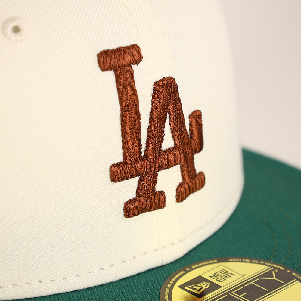 Los Angeles Dodgers Chrome Green 2 Tone 60th Anniversary SP 59Fifty Fitted