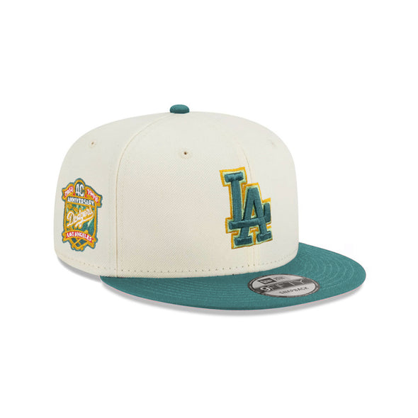 Los Angeles Dodgers Chrome Green 2 Tone 40th Anniversary SP 9Fifty Snapback