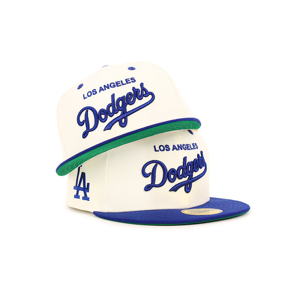 Los Angeles Dodgers Script Chrome Royal 2 Tone Alternate Logo SP 59Fifty Fitted