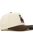Los Angeles Dodgers Chrome Brown 2 Tone 9Forty A-Frame Snapback