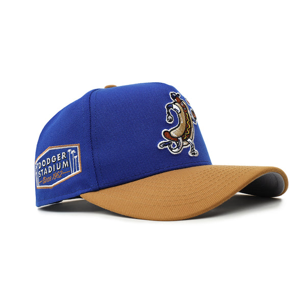 Los Angeles Dodgers Dodger Dog Blue Bronze 2 Tone Stadium SP 9Forty A-Frame Snapback