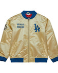 Mitchell & Ness Los Angeles Dodgers Lightweight Gold Satin Jacket