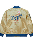 Mitchell & Ness Los Angeles Dodgers Lightweight Gold Satin Jacket