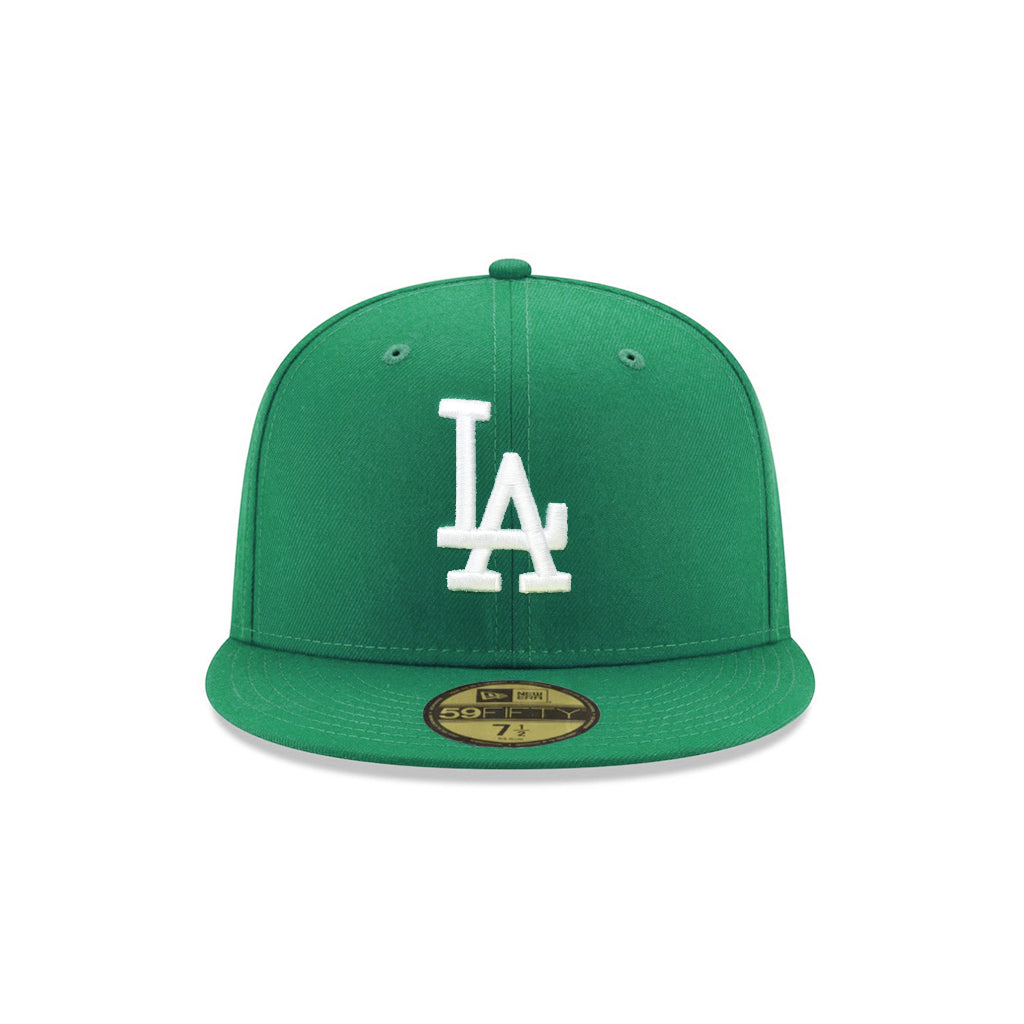 Los Angeles Dodgers Kelly Green On White 59Fifty Fitted