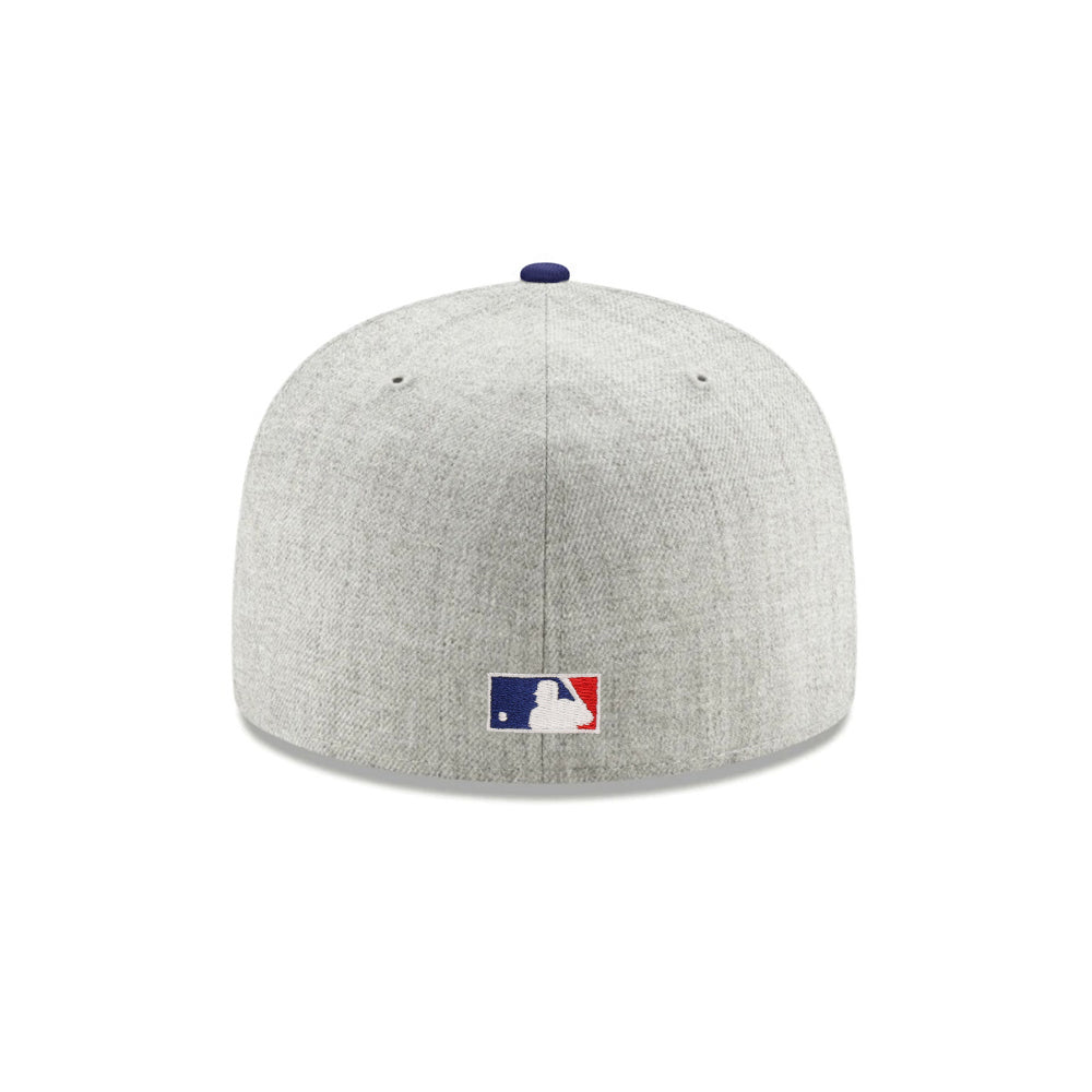 Brooklyn Dodgers Wordmark Heather Gray Royal 2 Tone Jackie Robinson 75th Anniversary SP 59Fifty Fitted