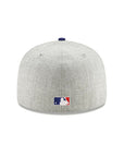 Brooklyn Dodgers Wordmark Heather Gray Royal 2 Tone Jackie Robinson 75th Anniversary SP 59Fifty Fitted