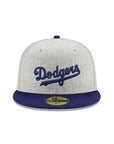 Brooklyn Dodgers Wordmark Heather Gray Royal 2 Tone Jackie Robinson 75th Anniversary SP 59Fifty Fitted