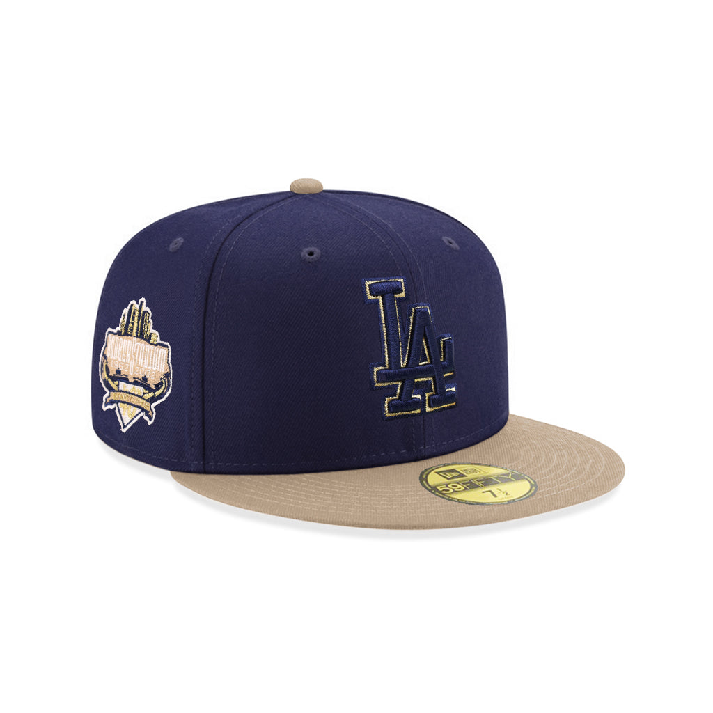 Los Angeles Dodgers Navy Camel 2 Tone Dodger Stadium 40th Anniversary SP Blue 59Fifty Fitted