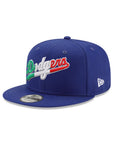 Los Angeles Dodgers Wordmark Royal Mexico Flag SP 9Fifty Snapback
