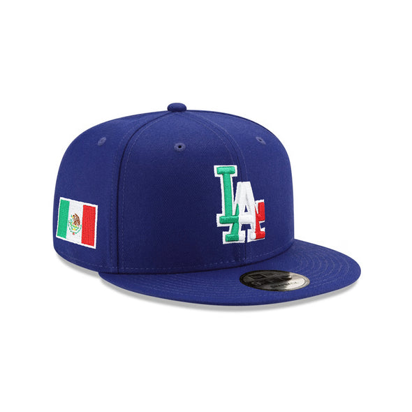 Los Angeles Dodgers Royal Mexico Flag SP 9Fifty Snapback