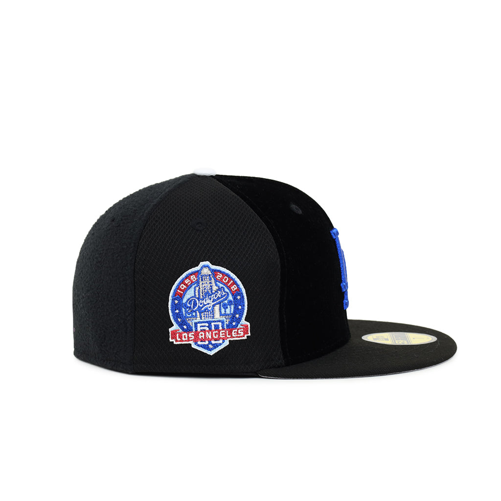 Los Angeles Dodgers Black Multi-Fabric 60th Anniversary SP 59Fifty Fitted