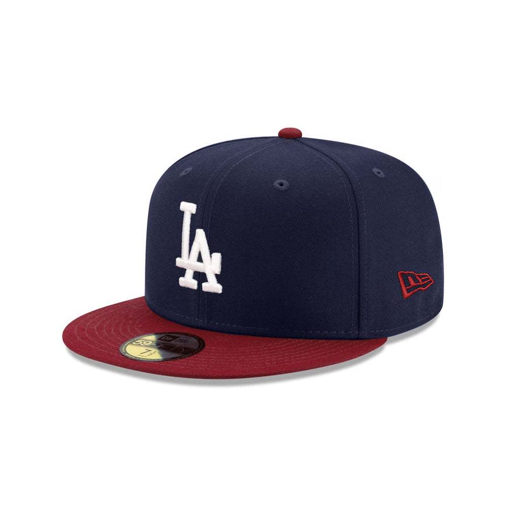 Los Angeles Dodgers New Era MLB Basic Cardinal 59FIFTY Fitted Hat 7 5/8
