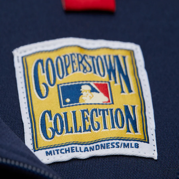 Mitchell & Ness Los Angeles Dodgers Navy On White Batting Practice Jacket