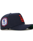 Los Angeles Dodgers Navy Blue On Red 1984 Olympics SP 9Forty A-Frame Snapback