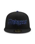 Los Angeles Dodgers Old English Black 59Fifty Fitted