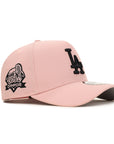 Los Angeles Dodgers Pink On Black 2024 World Series Champions SP 9Forty A-Frame Snapback