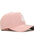 Los Angeles Dodgers Pink On White 9Forty A-Frame Snapback