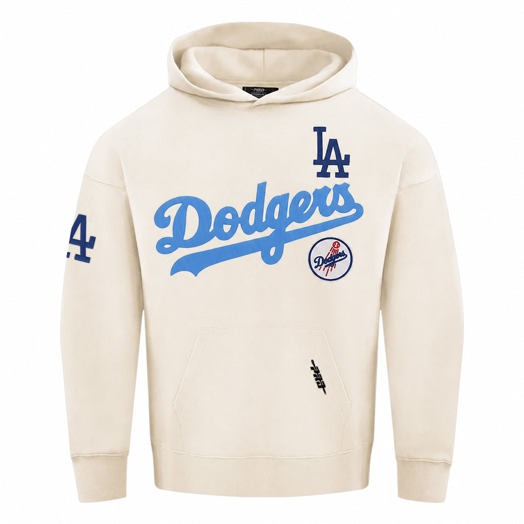 Pro Standard Los Angeles Dodgers Home Team Drop Shoulder Egg Shell Hoody