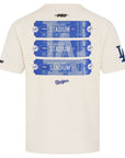 Pro Standard Los Angeles Dodgers Home Team Drop Shoulder Egg Shell Tee