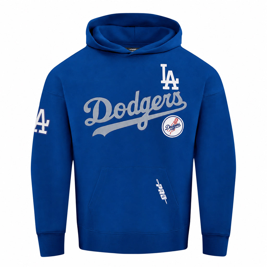 Pro Standard Los Angeles Dodgers Home Team Drop Shoulder Blue Hoody
