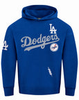 Pro Standard Los Angeles Dodgers Home Team Drop Shoulder Blue Hoody