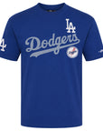 Pro Standard Los Angeles Dodgers Home Team Drop Shoulder Royal Blue Tee