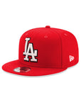Los Angeles Dodgers Scarlet Red Logo Grand MLB Snapback