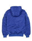 New Era X Alpha Industries Los Angeles Dodgers L-2B Hooded Bomber Jacket Royal