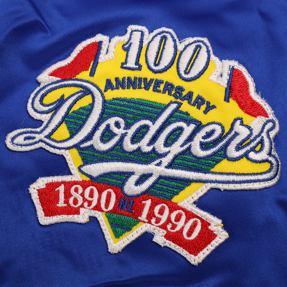 Mitchell &amp; Ness Los Angeles Dodgers Lightweight Royal Satin Bomber Jacket