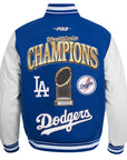 Pro Standard Los Angeles Dodgers 2025 World Series Champions Blue Wool Varsity Jacket