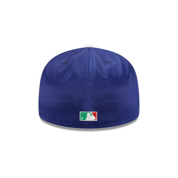 Los Angeles Dodgers Wordmark Satin Royal Gray 2 Tone 1981 World Series SP 59Fifty Fitted