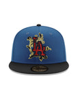 Los Angeles Dodgers Gothic Logo Blue Black 2 Tone 2020 World Series SP 59Fifty Fitted