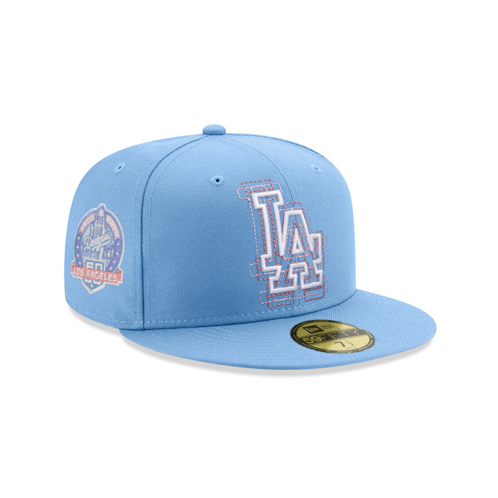 Los Angeles Dodgers Cotton Candy 60th Anniversary SP 59Fifty Fitted