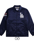 Starter Los Angeles Dodgers Navy Full-Snap Coaches Jacket