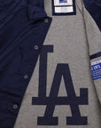 Starter Los Angeles Dodgers Navy Full-Snap Coaches Jacket