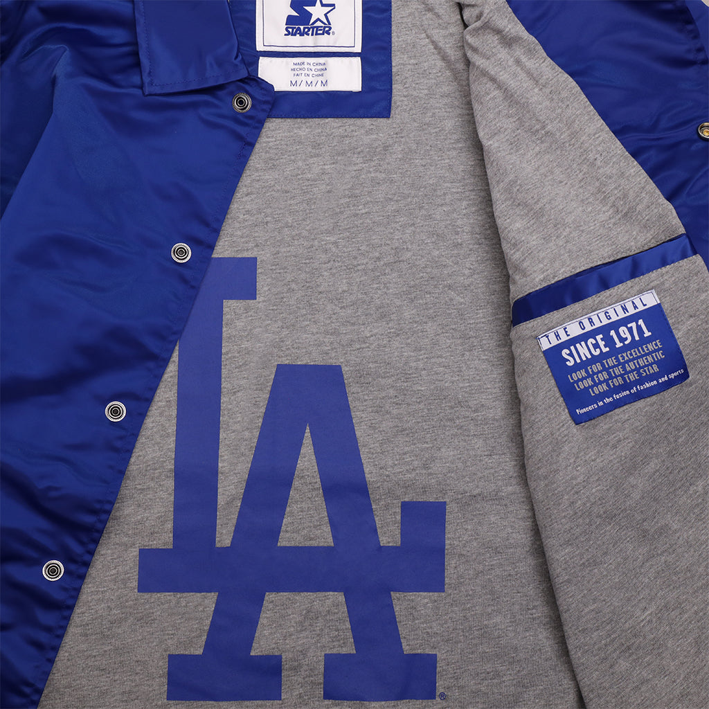 Starter Los Angeles Dodgers Team Color Full-Snap Coaches Jacket