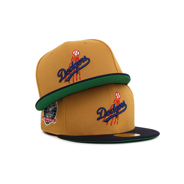 Los Angeles Dodgers Tan Navy 2 Tone 60th Anniversary SP 59Fifty Fitted