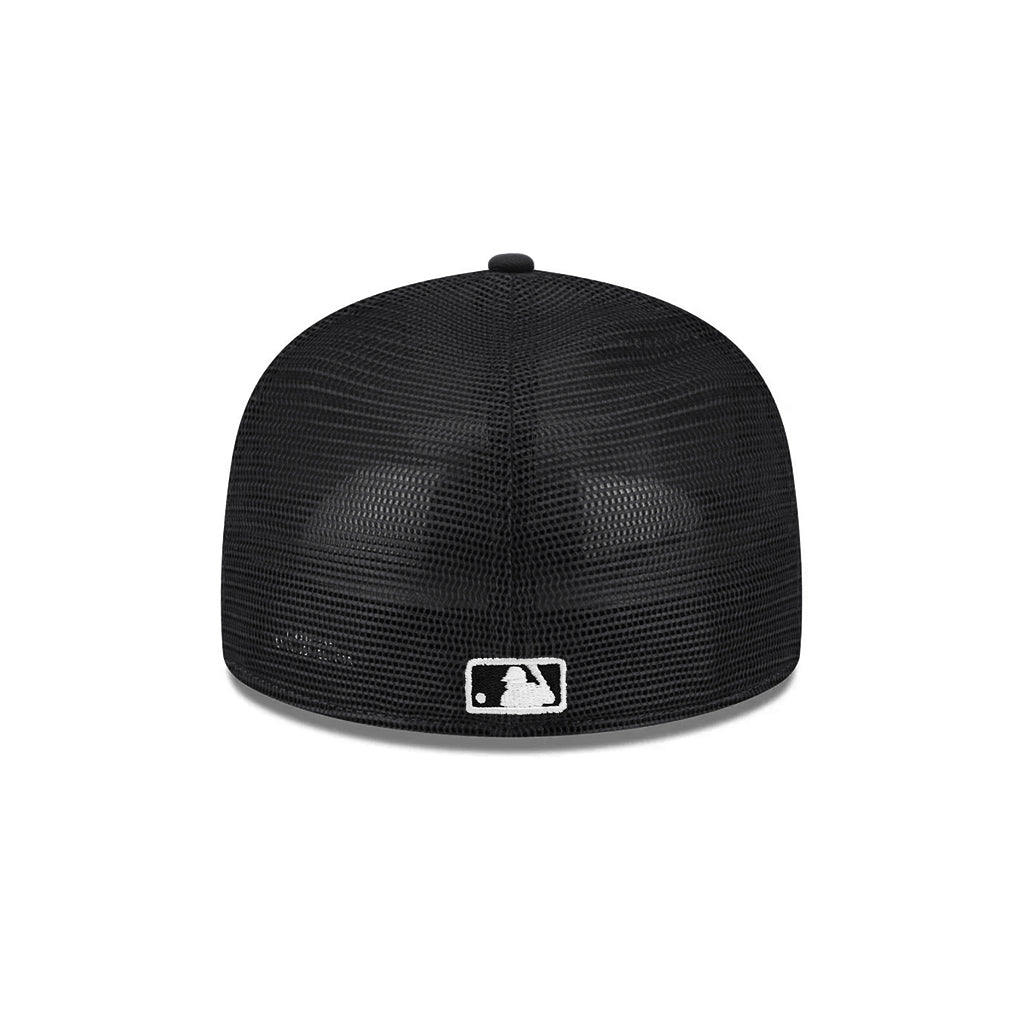 Los Angeles Dodgers Black On White Trucker 59Fifty Fitted