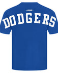 Pro Standard Los Angeles Dodgers Wingspan Drop Shoulder Royal Blue White Tee
