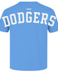 Pro Standard Los Angeles Dodgers Wingspan Drop Shoulder University Blue White Tee