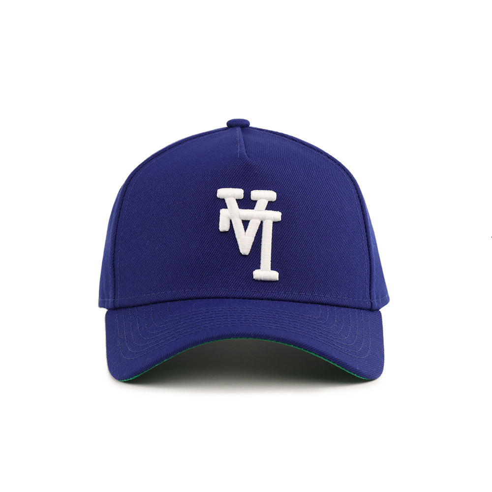 Los Angeles Dodgers Royal On White Upside Down Logo 9Forty A-Frame Snapback