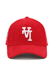Los Angeles Dodgers Upside Down Corduroy Scarlet Red On White 100th Anniversary SP 9Forty A-Frame Snapback