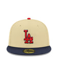 Los Angeles Dodgers Gold Navy 2025 World Series Champions Samurai SP 59Fifty Fitted