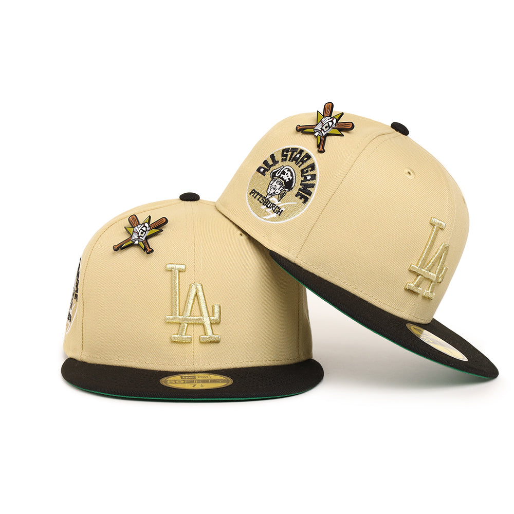 Los Angeles Dodgers Vegas Gold Black 2 Tone 1974 All Star Game SP 59Fifty Fitted