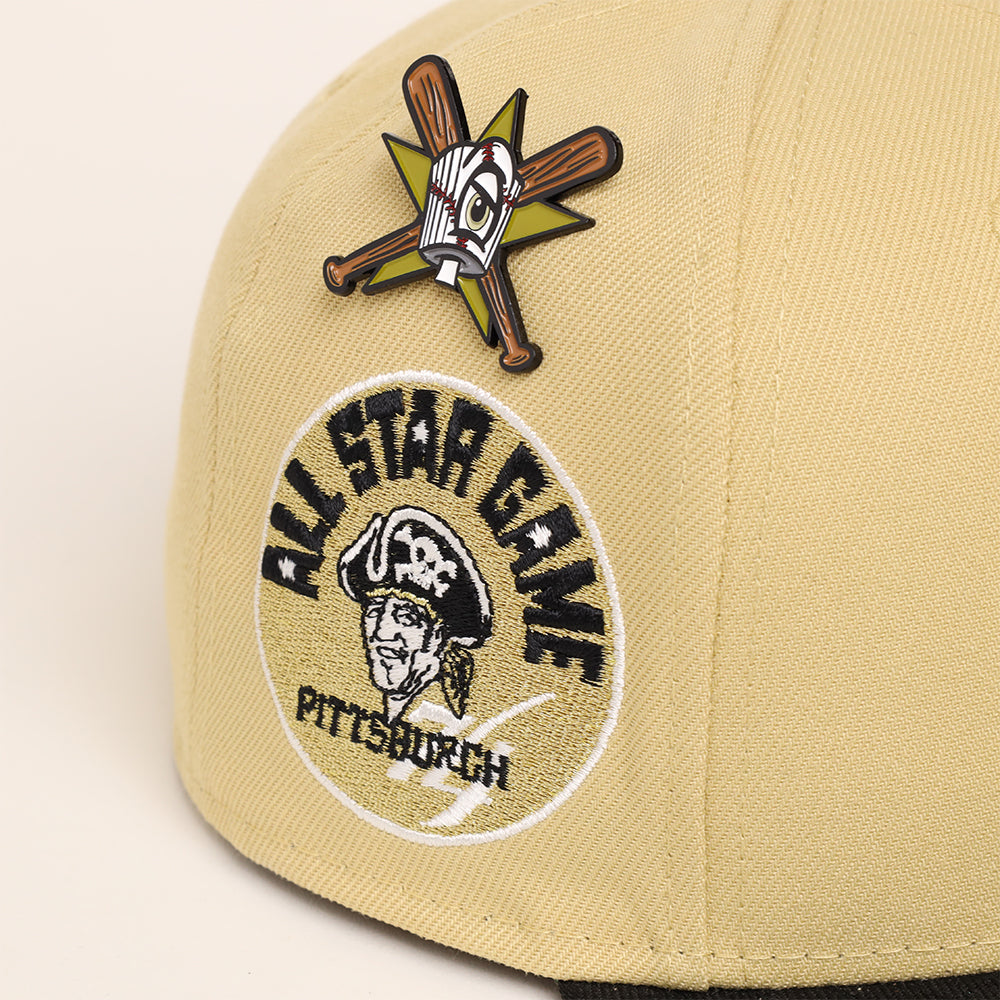 Los Angeles Dodgers Vegas Gold Black 2 Tone 1974 All Star Game SP 59Fifty Fitted