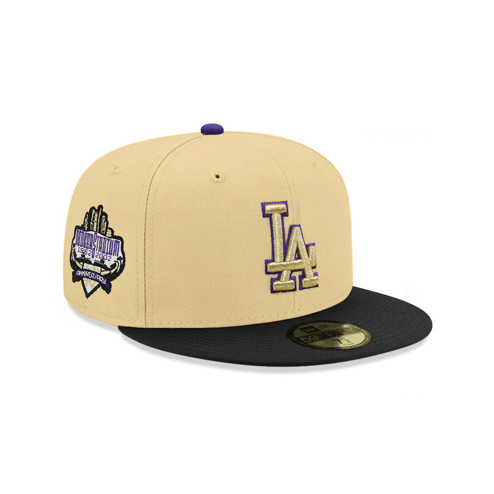 Los Angeles Dodgers Vegas Gold Black Dodger Stadium 40th Anniversary SP 59Fifty Fitted